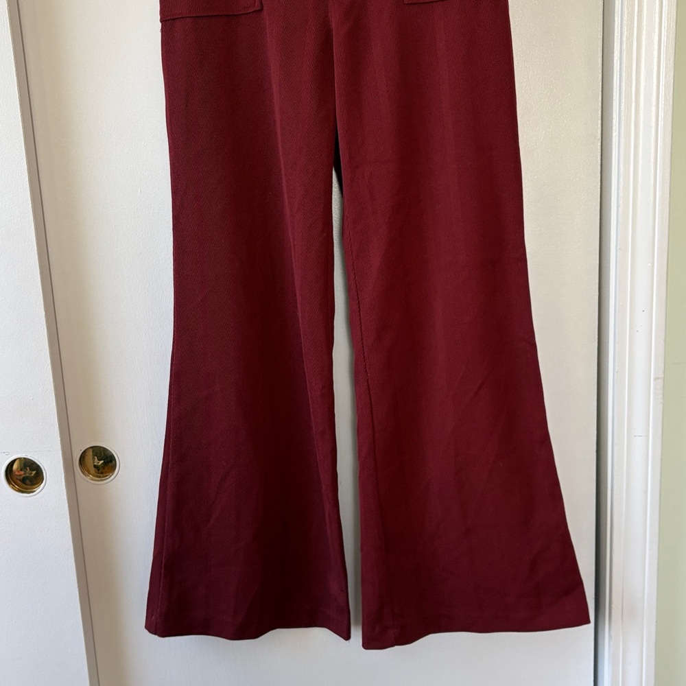 Free People Rudy High Waist Flare Wide Leg Pants 8 - Picture 6 of 11